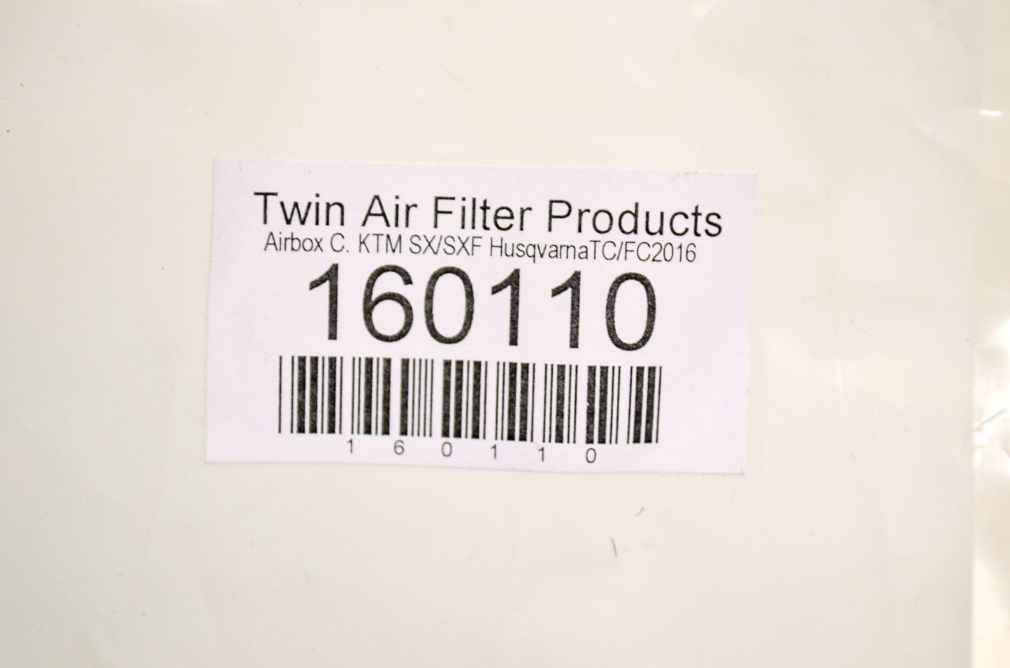 New Twin Air Airbox Cover KTM NOS