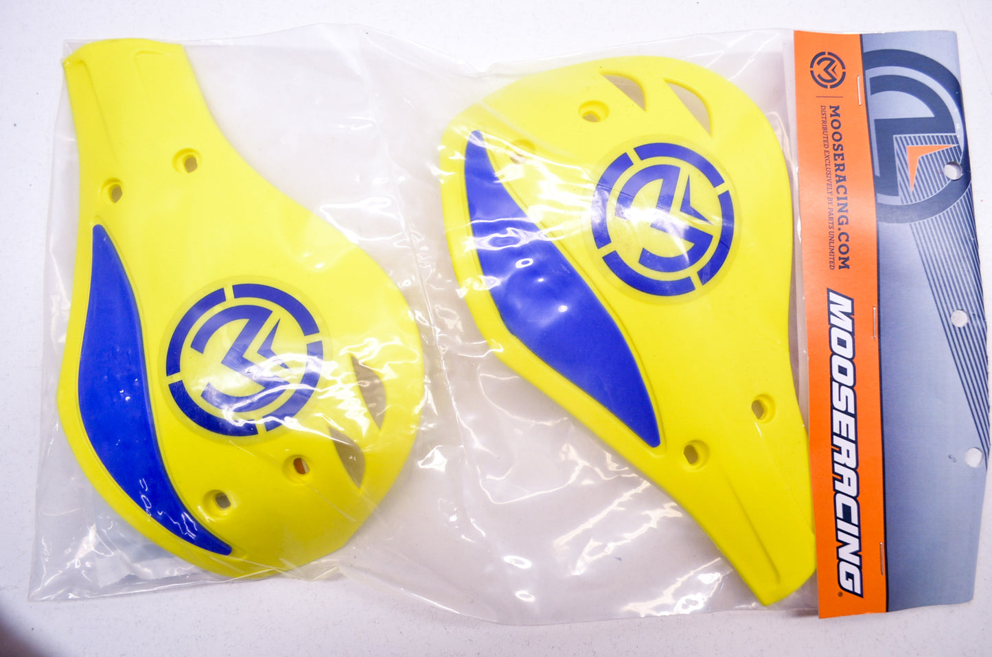 New Moose Racing Handguard Deflector Kit Yellow/Blue NOS