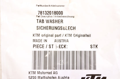 Tab Washer NOS