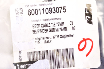 New OEM KTM Rubber Cable Tie 75mm NOS