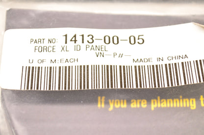 Thor 1413-00-05 XL Force Protector Number plate Kit NOS