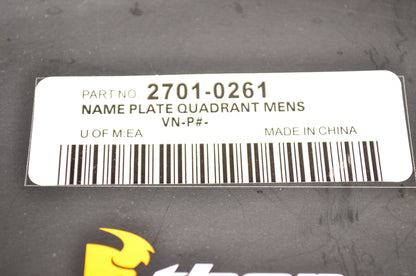 Thor 2701-0261 Quadrant Protector Nameplate Kit NOS