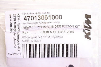 Formula Rear Master Cylinder Piston Kit NOS
