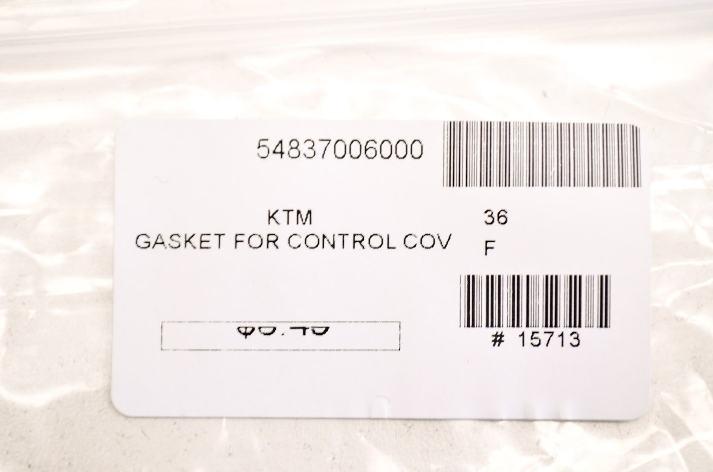 OEM KTM 54837006000 Left Control Cover Gasket NOS