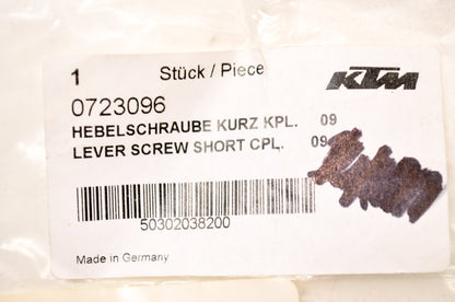 New OEM KTM Short Lever Screw w/ Nut NOS
