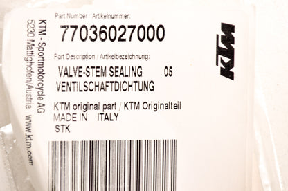 OEM KTM 77036027000 Stem Sealing Valve NOS