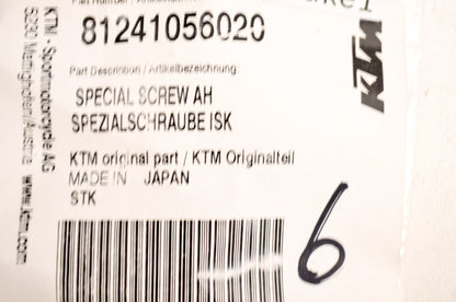 OEM KTM 81241056020 Throttle Screw NOS