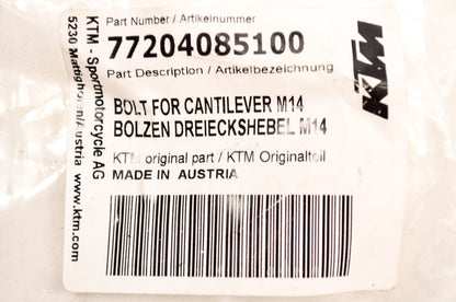 OEM KTM 77204085100 Cantilever Bolt M14 NOS