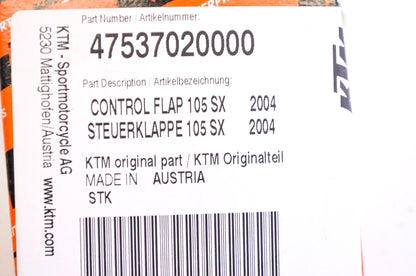 OEM KTM 47537020000 Control Flap NOS