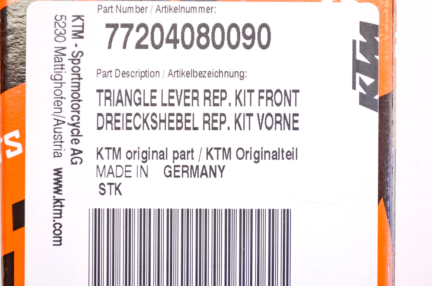 Triangle Lever Repair Kit NOS