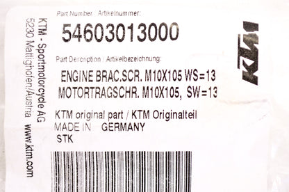 New OEM KTM Engine Bracket Screw 10x105 NOS