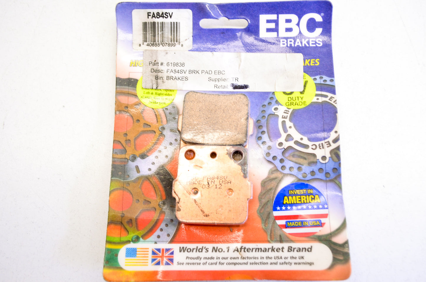 New EBC Severe Duty Brake Pad Pair NOS