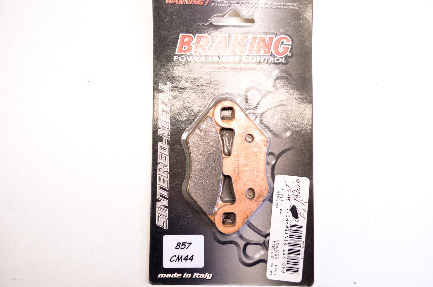 Braking 857CM44 Sintered Metal Brake Pad Pair NOS