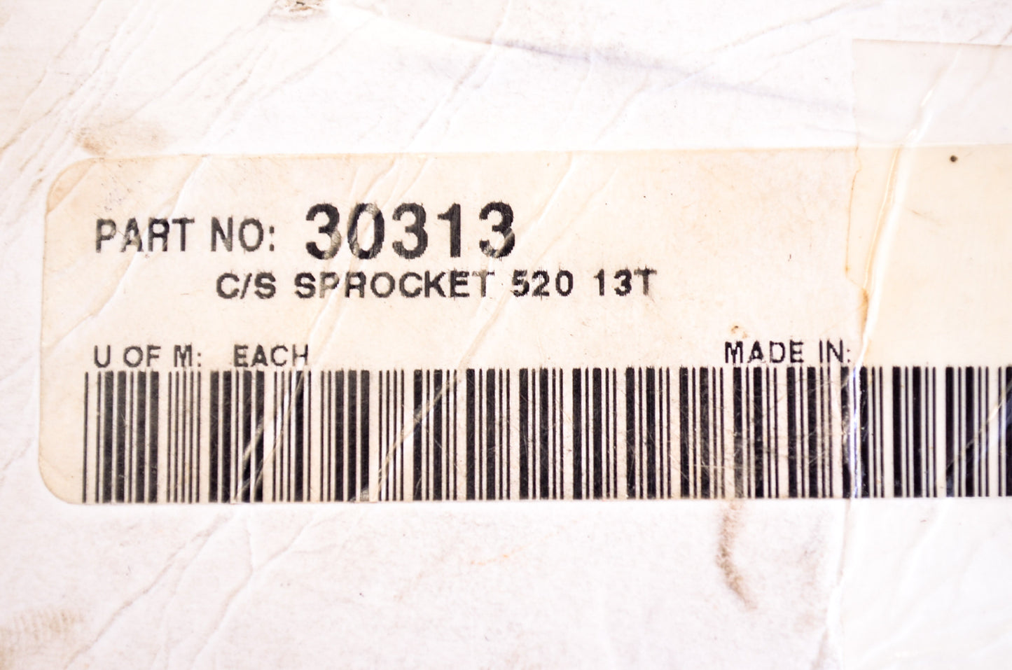 Sunstar 30313 Front Countershaft Sprocket 13T NOS