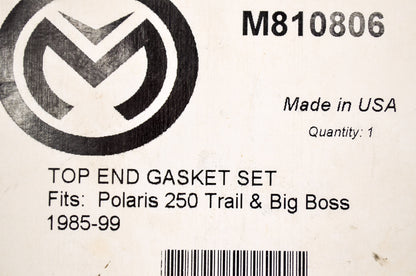 Top End Gasket Kit Polaris 250 Trail Big Boss 1985-1999 NOS