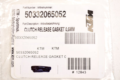 OEM KTM 50332065052 Clutch Release Gasket 0.5mm NOS