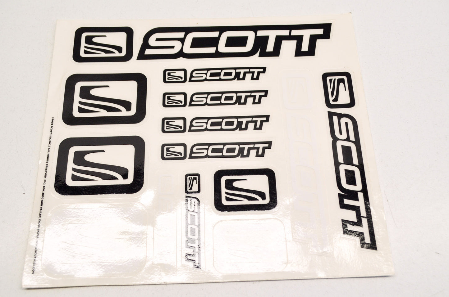 Scott 212808-2220001 Storm Sticker Decal Kit Black/White NOS
