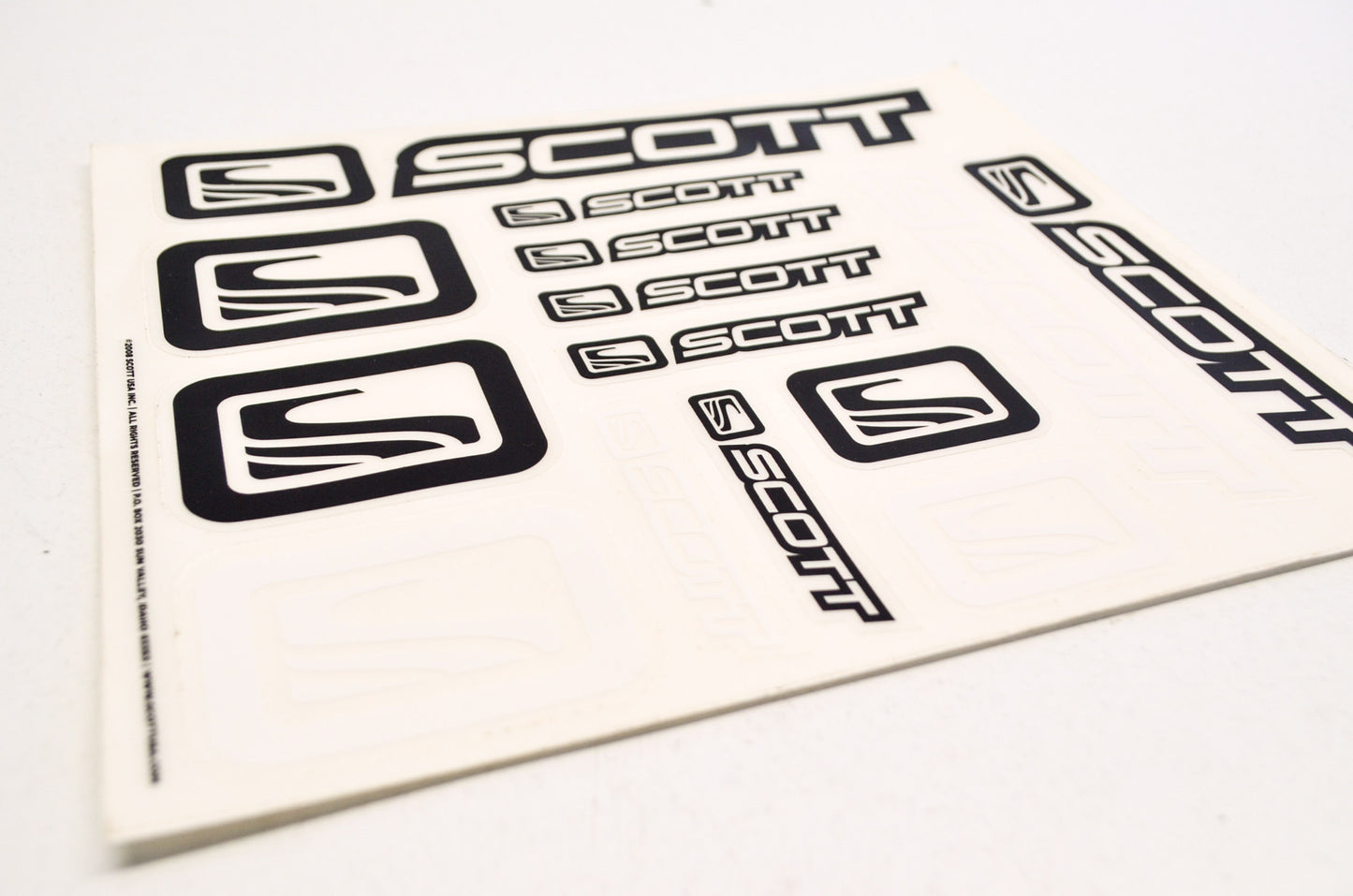 Scott 212808-2220001 Storm Sticker Decal Kit Black/White NOS