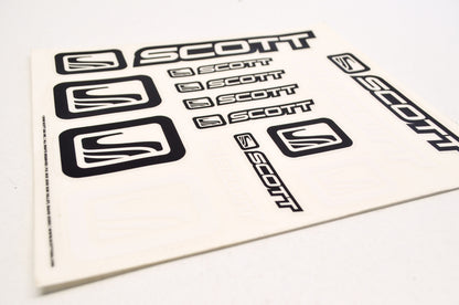 Scott 212808-2220001 Storm Sticker Decal Kit Black/White NOS