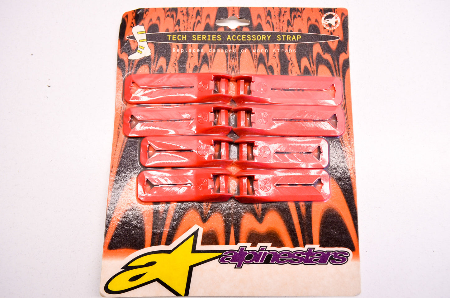 New Alpinestars 3/7 Red Nylon Strap Kit NOS