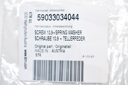 New OEM KTM Bolt and Spring Washer Kit NOS