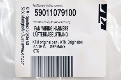OEM KTM 59011079100 Wiring Harness Fan NOS