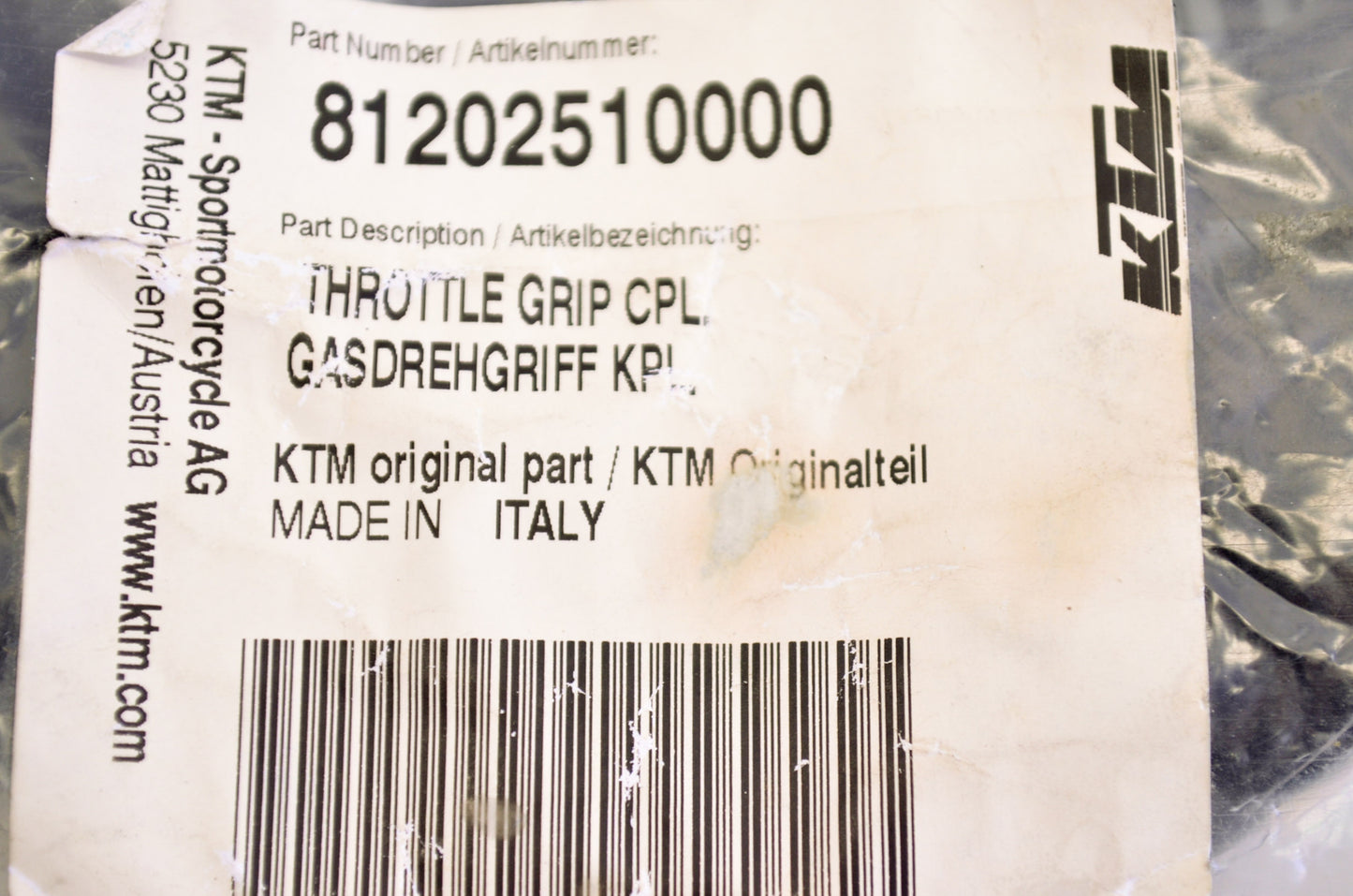 New OEM KTM Husaberg Throttle Grip Kit NOS
