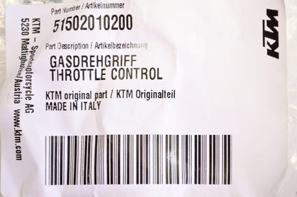 OEM KTM 51502010200 Throttle Grip NOS
