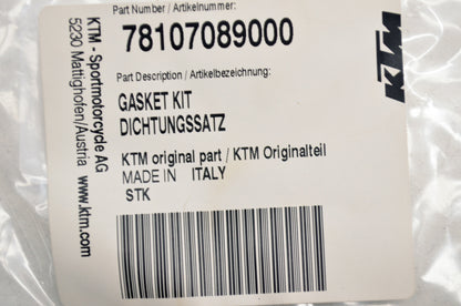 OEM KTM 78107089000 Gasket Kit NOS