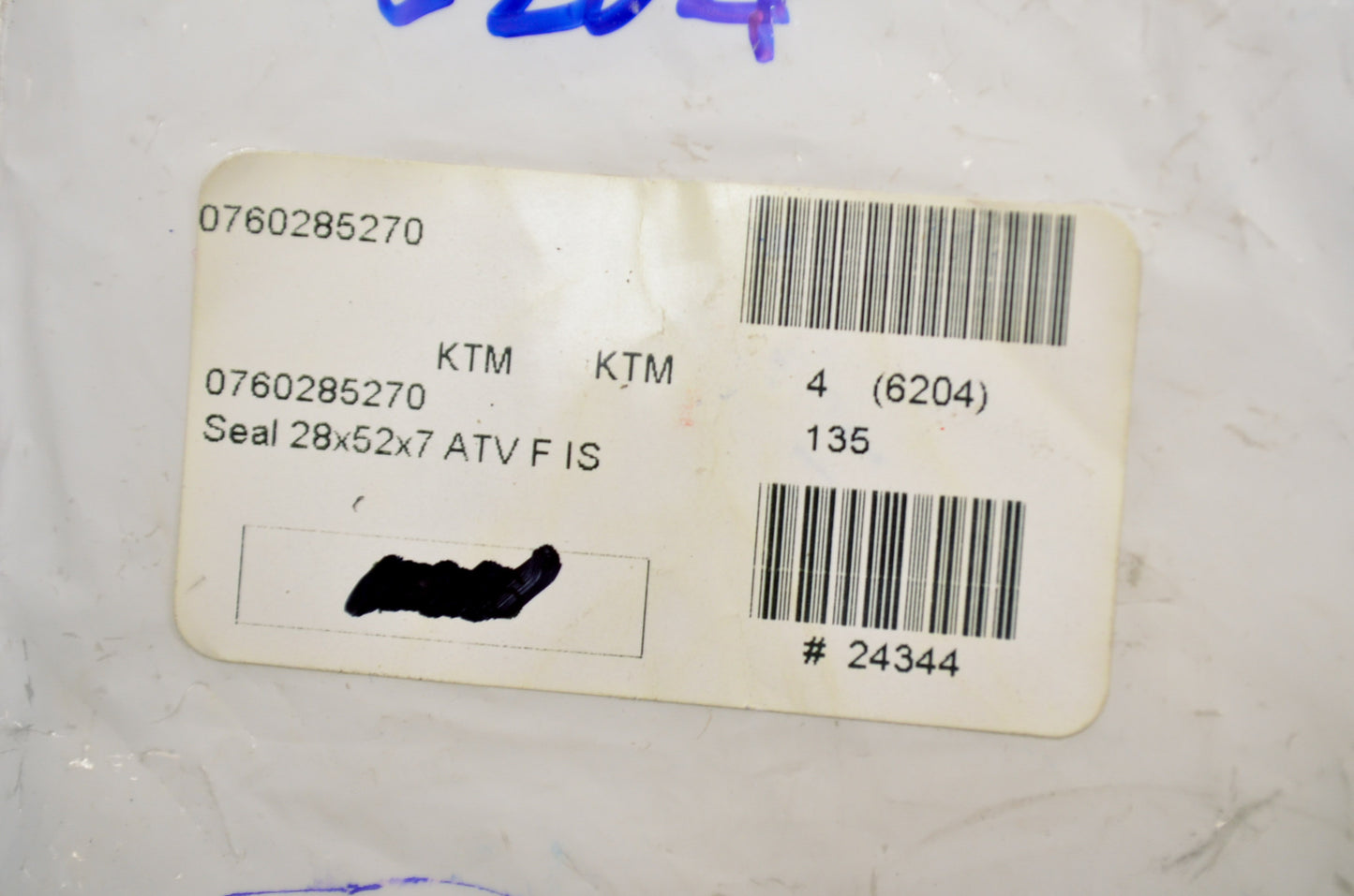 OEM KTM 760285270 Shaft Seal Ring BSL 28x52x7NBR NOS