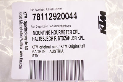 New OEM KTM Hour Meter Mounting Kit NOS