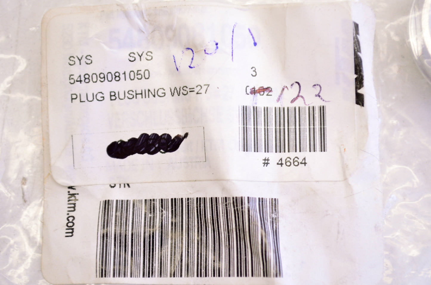 New OEM KTM Plug Bushing NOS