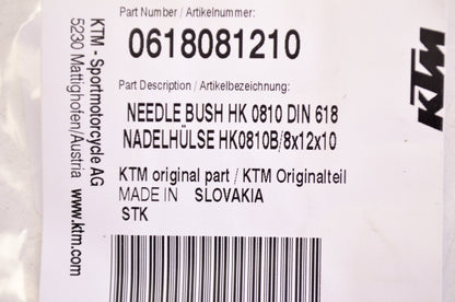 OEM KTM 618081210 Needle Bushing NOS