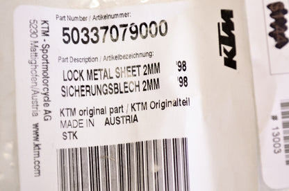 Lock Metal Sheet Kit 2mm NOS