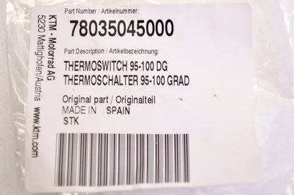New OEM KTM Thermo Switch NOS