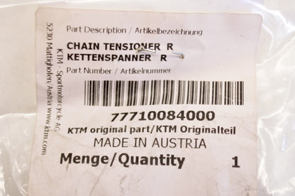 OEM KTM 77710084000 Right Chain Tensioner NOS