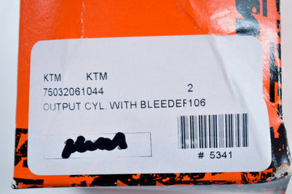 New OEM KTM Clutch Output Slave Cylinder with Bleeder Screw NOS