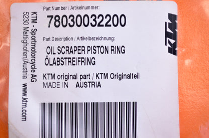 New OEM KTM Oil Scraper Piston Ring NOS