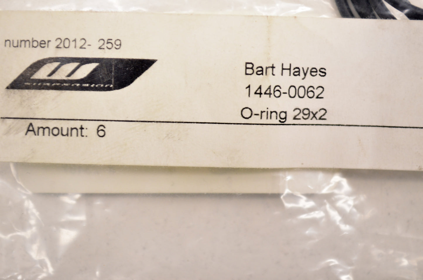 OEM KTM 14460062 O-Ring 29X2 NOS