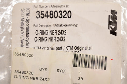 OEM KTM 35480320 O-Ring NBR 24X2 NOS