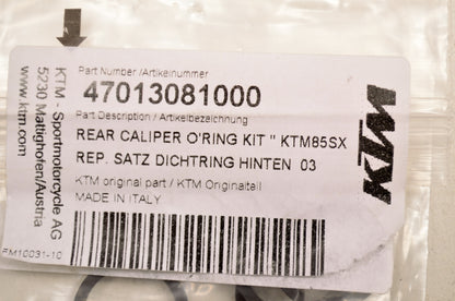OEM KTM 47013081000 Rear Seal Ring Repair Kit NOS