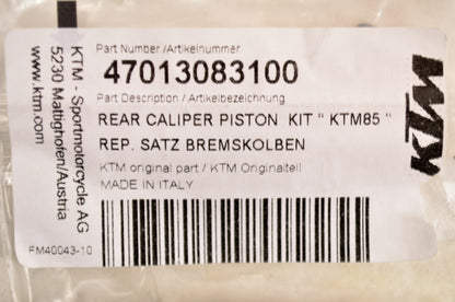 OEM KTM 47013083100 Brake Piston Repair Kit NOS