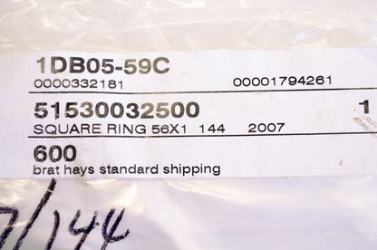 OEM KTM 51530032500 Square Ring 56x1 NOS