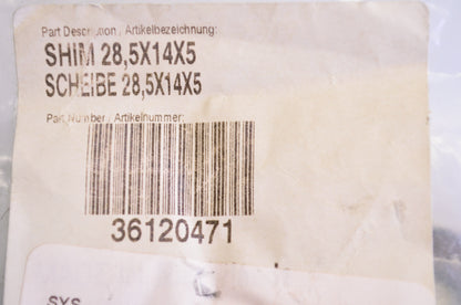 OEM KTM 36120471 Shim 28.5X14X5 NOS