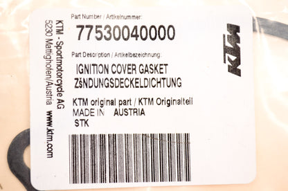 OEM KTM 77530040000 Ignition Cover Gasket NOS
