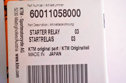 OEM KTM 60011058000 Starter Relay NOS