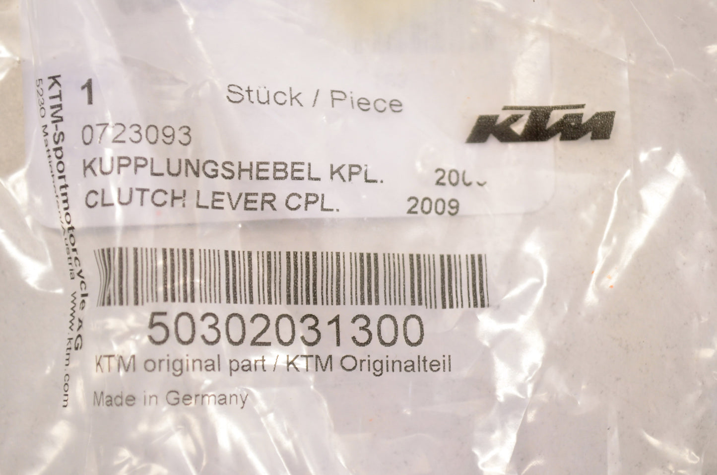 OEM KTM 50302031300 Clutch Lever NOS
