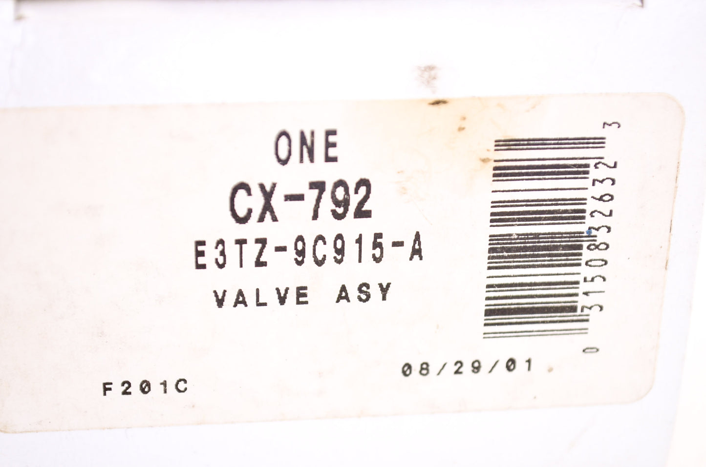 OEM Ford CX-792, E3TZ-9C915-A Vapor Canister Purge Solenoid Assembly NOS