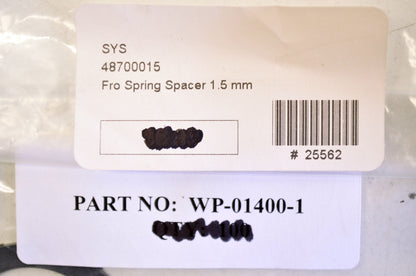 OEM KTM WP014001, 48700015 Black Fork Spacer 1.5mm NOS
