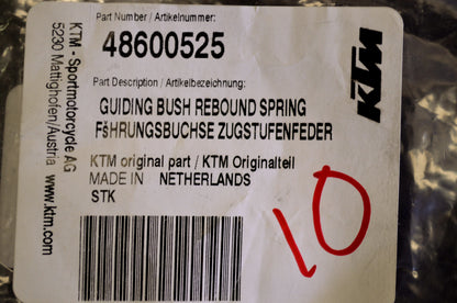 OEM KTM 48600525 Rebound Spring Guide Bushing NOS